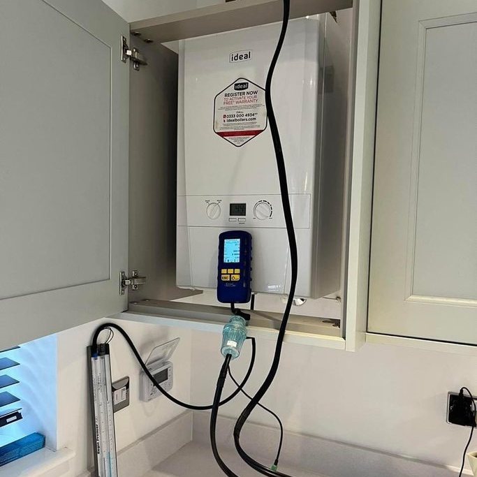 Boiler service and flue check
