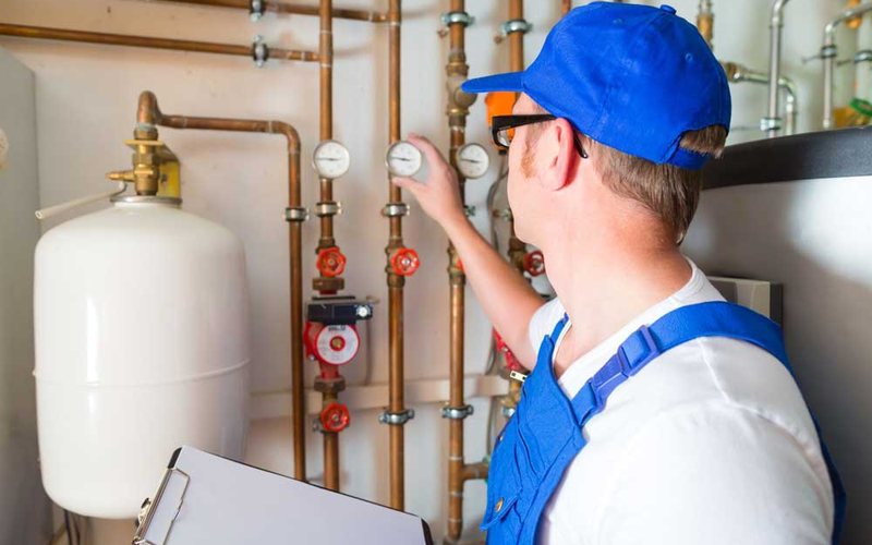 Water heater and cylinder installation